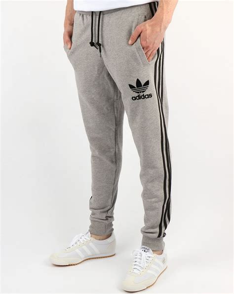 adidas original grey tracksuit bottoms